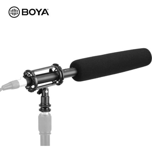BOYA BY-BM6060L Handheld Shotgun Microphone Supercardioid High Pass Filter XLR Condenser Mic for Interview Film TV Show ENG EFP