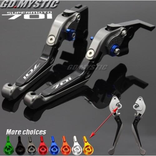 CNC Motorcycle Frosted Brake Clutch Lever Folding Extending Levers For Husqvarna 701 Supermoto Enduro 2017 - 2018 Motorcycles
