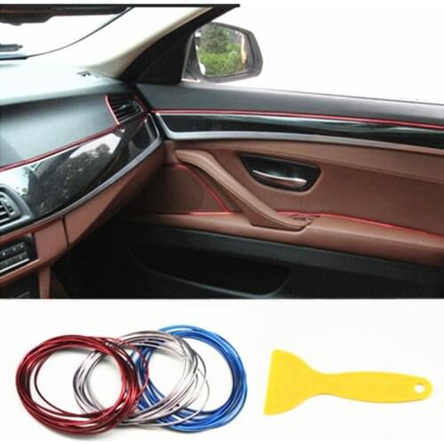 5M Interior Sticker Decoration Strip Car Styling For SEAT Altea Toledo MK1 MK2 Ibiza Cupra Leon Cupra Accessories