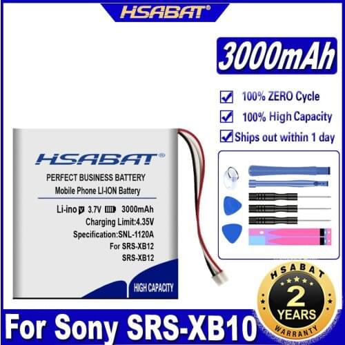 HSABAT SF-08 3000mAh Battery for Sony SRS-XB10 SRS-XB12 Batteries