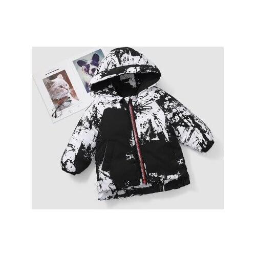 Camouflage Hooded Childrens Down Jacket Handsome Boys' Down Jacket Childrens Winter Clothing Baby Girl Down Coats Warm Jackets