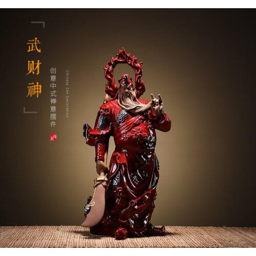 Creative design The duke guan Pure manual The figure of Buddha fortune home decoration accessories for living room
