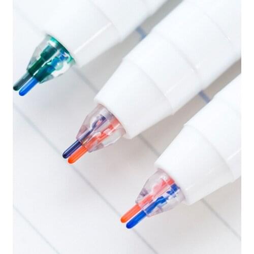 Set pen 2 Double lines line water ink Red Blue color tip Art drawing liner scrapbooking Stationery Office School