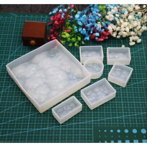 New Pendant Mold Silicone Round Square Rectangle Mould Decoration DIY Jewelry Tool