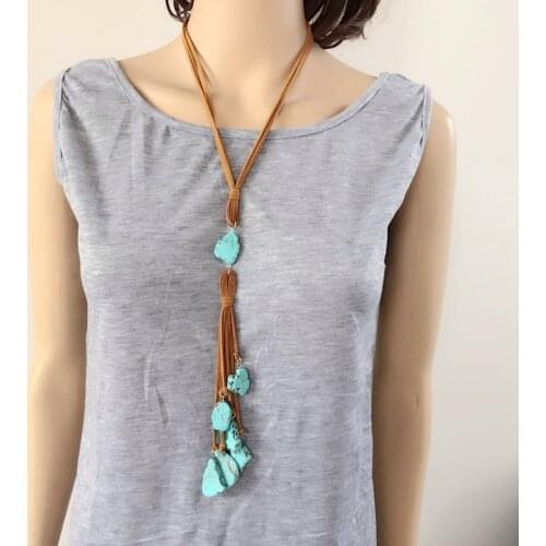 New Design Natural Stone Pendant Necklace