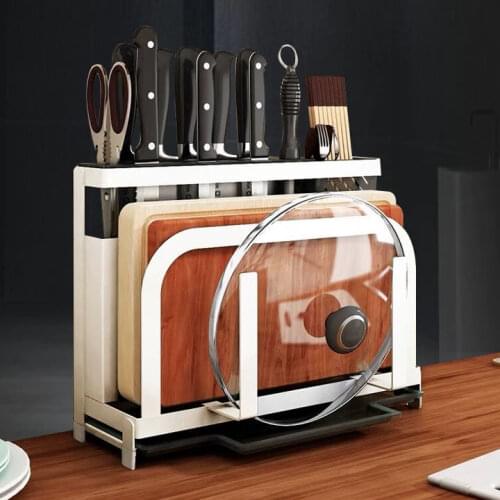 Kitchen supplies cutter storage shelf multi-function cutting board cutting board chopsticks cage dish knife holder seat rack
