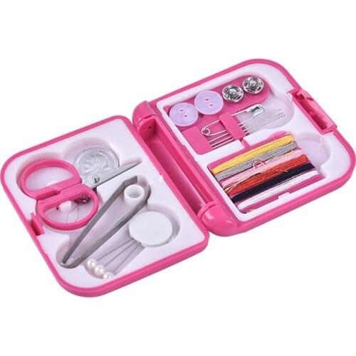 Portable Travel Sewing Set Kits Needle Threads Scissor Home Sewing Accessories
