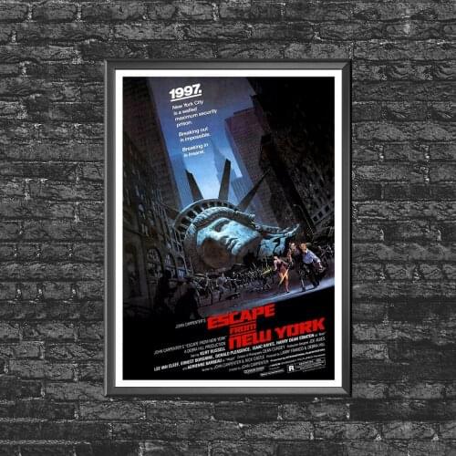 Escape from New York - 80s Cinema Movie Poster Wall Painting Home Decoration (No Frame)