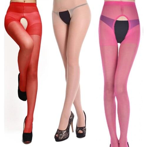 Sexy Lingerie Open Crotch Stockings Pantyhose girls Tight Bodysuit Temptation crotchless Bodystocking for women Underwear