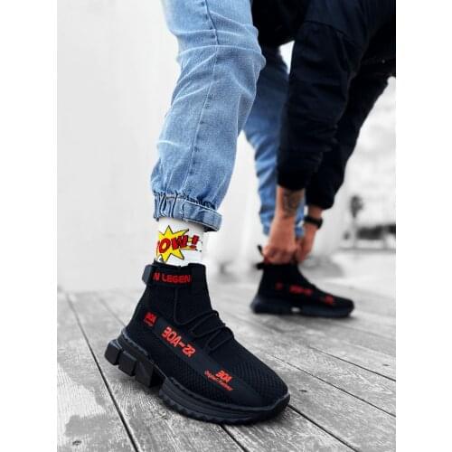 Male Zr-x700 Style Black Red Color Sports Shoes