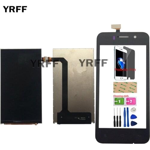 4.5 Mobile LCD Display For Fly IQ446 Lcd Display Touch Screen Glass Digitizer Panel Lens Sensor TouchScreen Tools Protector Film