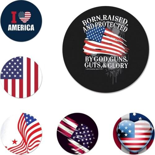 United States USA Flag Icons Pins Badge Decoration Brooches Metal Badges For Backpack Decoration