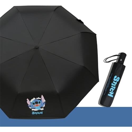 Cartoon Stitch Children Umbrella Automatic Folding UV Rain Waterproof Kids Sun Umbrella for Boys Girls Parasol Kids Umbrella