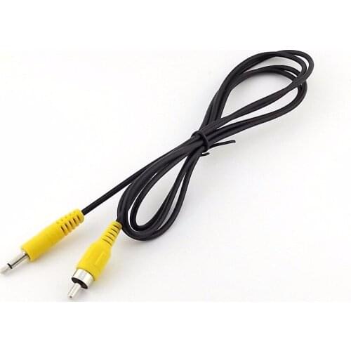 1pcs 3.5mm 1/8" Mono Male Plug To Single RCA Phono Male Audio Video Adapter Cable 5ft