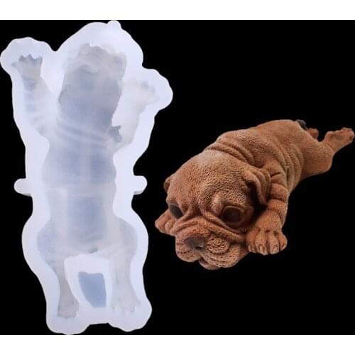 1PCS Dog Resin Mould Charms Pendant Craft DIY UV Resin Liquid Silicone Molds for Earring Necklace Decorations Making Jewelry