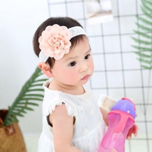 2018 Fashion Kids Children Girls Popular Multicolor Toddler Head Band Lace Flower Princess Headband Accessories