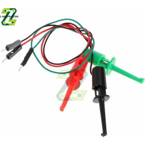 3PCS Test Hook With Male Head DuPont Line Transistor Tester Test Hook For Electrical Test Hook Type Test Clip Probes