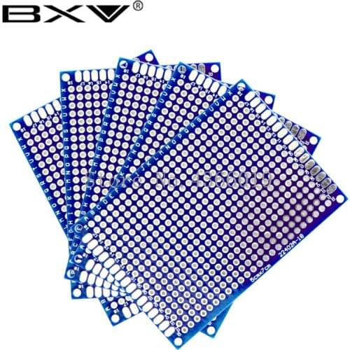5*7 5*7cm PCB 5x7 5x7cm PCB Double Side Prototype PCB diy Universal Printed Circuit Board Blue