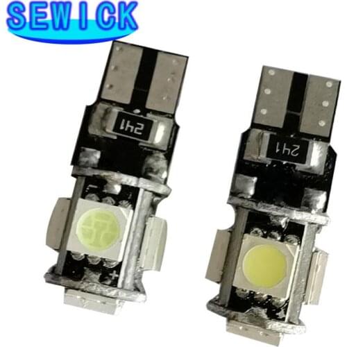 White 500pcs LED Canbus T10 W5W 194 168 5050 Car Light Bulb 5 SMD Chips Wedge Bulbs Car Interior Reading Signal Lamp