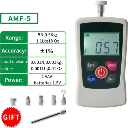 AMF-5N Digital Force Gauge Push Pull Force Gauge Digital Dynamometer