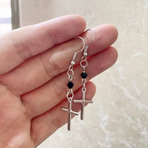 Ankh Cross Vintage Egyptian Symbol Exaggerated Simple Cross Earrings Womens Fashion Glamour Jewelry