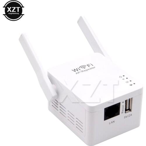 300Mbps Wireless Wifi Repeater Mini Repetidor Wifi Signal Amplifier 2.4G With 2 Antennas AP Router Repeater Mode High Quality