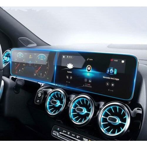 For Mercedes Benz GLE GLS G S Glass W167 V167 GLE350/450 X167 G463 G500 W222 Car Navigation Screen Tempered Glass Protector Film