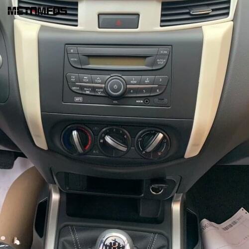 For Nissan Navara NP300 ST 2014-2018 2019 Center Control Strip Molding Trim Decoration Sticker Interior Accessories Car Styling