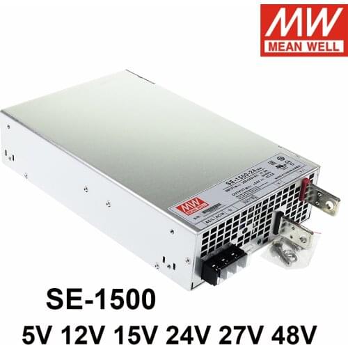 Mean Well SE-1500 1500W Single Output Power Supply 110/220V AC TO DC 5V 12V 15V 24V 27V 48V Meanwell Driver
