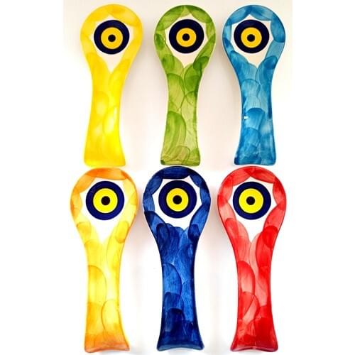 Mixperi Ceramic Evil Eye Beads for Loom Above 6 Pcs The Spoon Holder