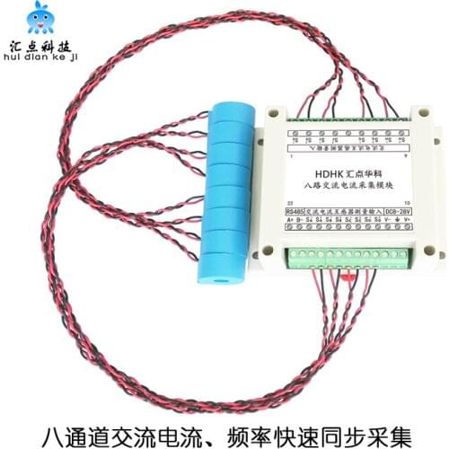 Multi-channel 8-channel AC Current Acquisition Module RS485 Measurement Sensor Transmitter MODBUS-RTU
