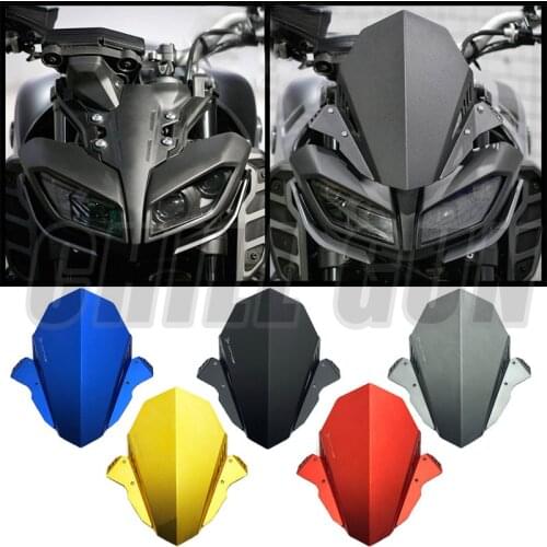 Motorcycle Aluminum Kit Deflector Windshield Windscreen Fits For YAMAHA MT-09 MT 09 2017-2021 MT09 FZ09 FZ-09 FZ 09 17-21