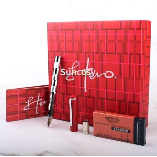HERO H628 Ink Pen 0.5mm Gift Box Set, Gift for Men Women Executive Business Office, School Supplies