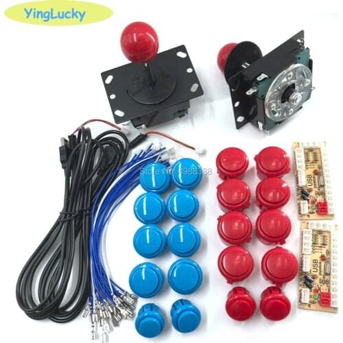 Sanwa Arcade DIY Kit Zero Delay USB Arcade controller To PC Connection The American style Joystick 4/8 way Push Buttons Jamma HA