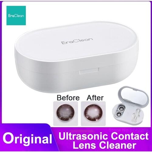 Newest Eraclean Ultrasonic Contact Lens Cleaner High Frequency 56000 Hz Frequency Vibration Timing Rechargeable Washing Machine