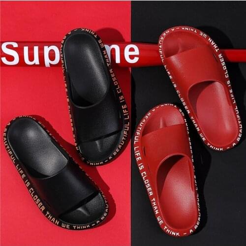 Women Shoes Men Slippers Summer Beach Male Slides Non-slip Flip Flops Outdoor Indoor Sandals For Couples Alphabet Designer Shoes