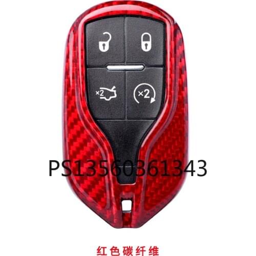 Suitable for Maserati ghibli quattroporte Levante crancabrio carbon fiber key case buckle