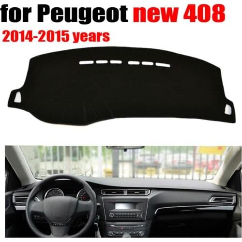 Car dashboard covers mat for Peugeot new 408 2014-2015 years Left hand drive dashmat pad dash cover auto accessories