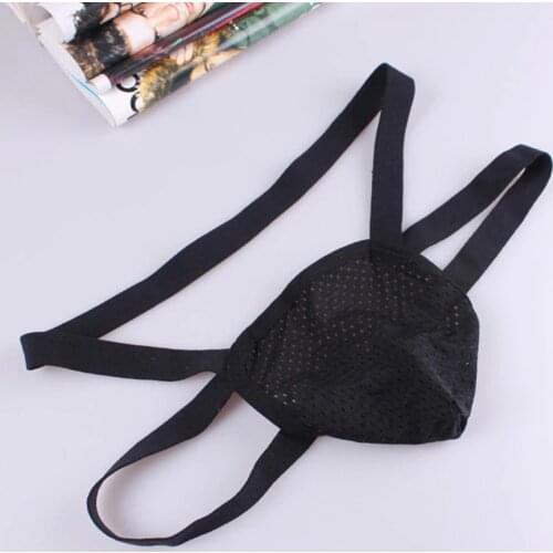 Mens Breathable G-string Thongs Jockstrap Backless Lingerie Underwear Briefs Bulge Pouch Mesh Hole Underpants T-back