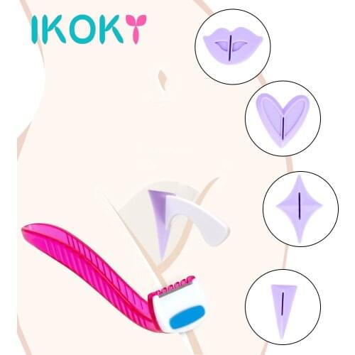 Pubic Hair Shaping Template Razor With Shape Trimmer Bikini Shaving Stencil Sex Toys for Women Female Accessories Adults Product