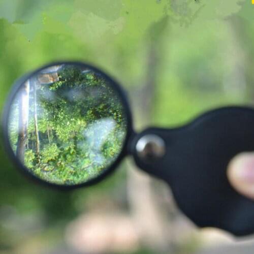 Folding Pocket 6x loupe magnifier led handheld Magnifying for high-definition optical glass reading watch repair Jewelry loupe