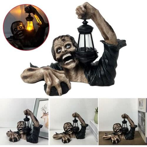 Zombie Resin Statue Personalized Handmade Crafts Halloween Ornament for Home Garden Courtyard Decoration