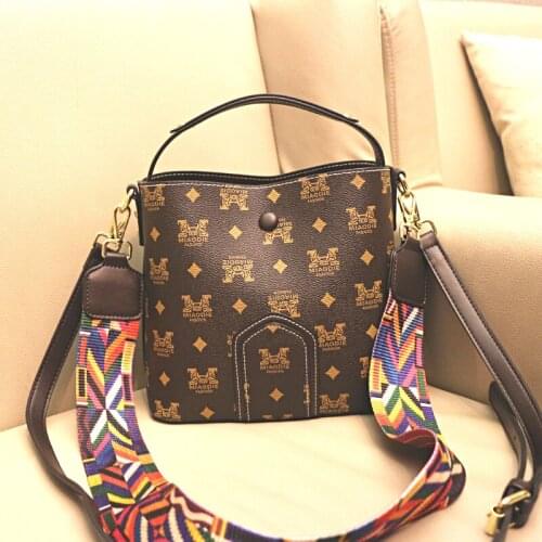 Bucket Bags Fashion Handbag Women Bags Printed Messenger Bags Wide Shoulder Bags Shoulder Bags Designer Handbags Luxury