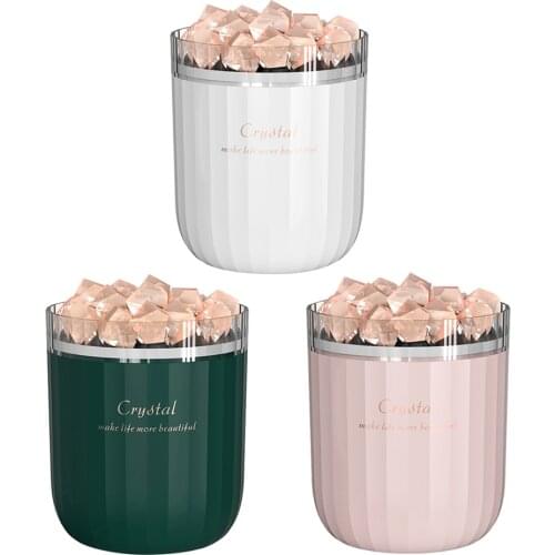 Crystal Stone Air Humidifier Care for Skin Essential Oil LED Aroma Diffuser Portable USB Rechargeable Humidifier for Car Home
