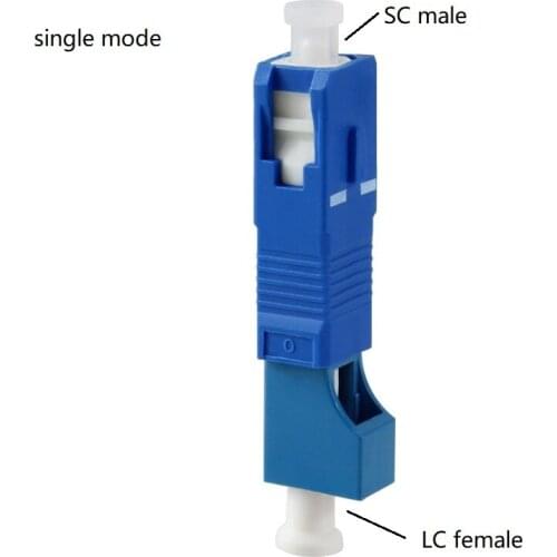 2pcs/lot SC-LC Adapter SC to LC Optical Fiber Adapter Turn Round Square Flange SC-LC Optical Fiber Coupler