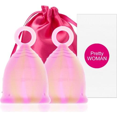 Medical Silicone Feminine Hygiene Cup Menstrual Ring Menstrual Cup Coletor Menstrual For Women Lady Period Menstrual cup