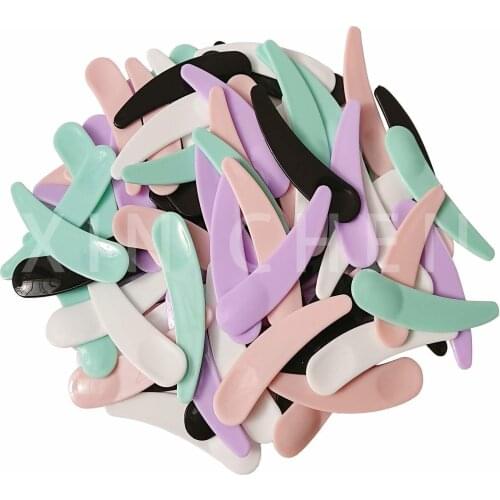 500Pcs Mini Cosmetic Spatula Disposable Curved Scoop Makeup Mask Cream Spoon Eye Cream Stick Make Up Face Beauty Tool Kits