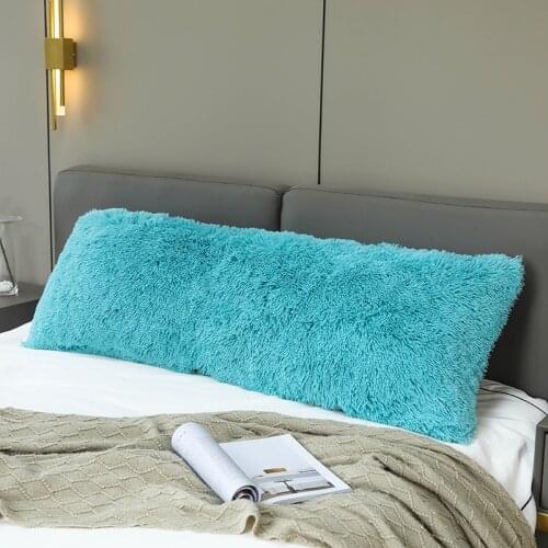 53x148cm Soft Long Fur Plush Shaggy Fluffy Cushion Cover Pillow Case Home Decor Pillow Covers Living Room Sofa Cushion Covers