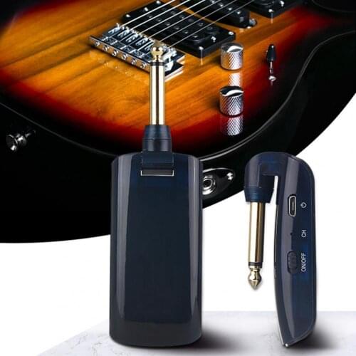 AU688-U Anti-Interference Electric Guitar Adapter Rechargeable Multi-Channel Wireless Mini Transmitter Receiver Guitar Accessory