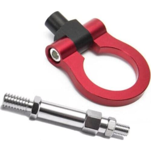 Car CNC Aluminum Screw-on Front/Rear European Car Tow Hook for Golf 2010 Circular Trailer Ring Car